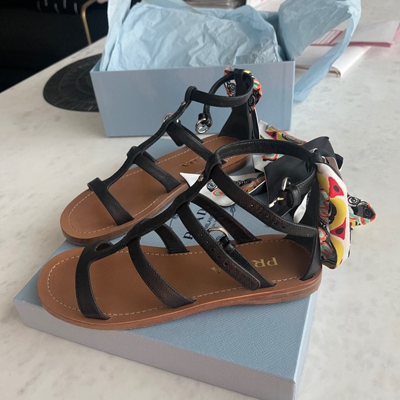 Prada sandals only used once - Picture 1 of 3